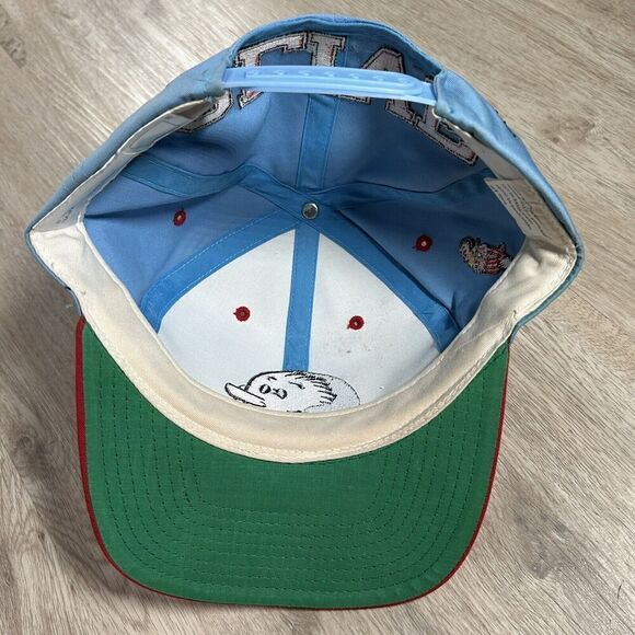 Vintage 1993 Olive Oil Hat Snapback American Needle Blockhead Popeye Blue Cap - Picture 3 of 8